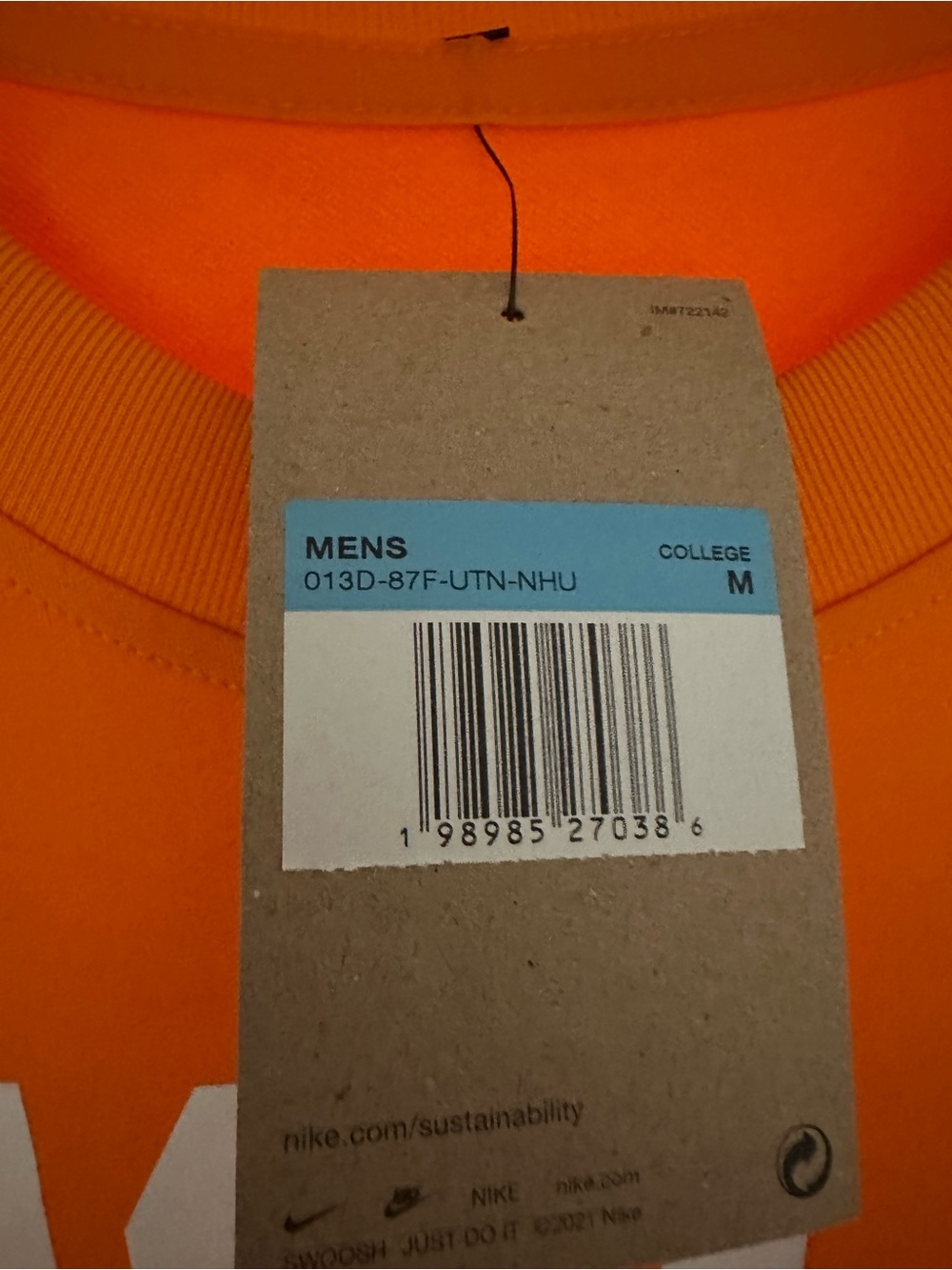 Nike Men's Bright Orange Long Sleeve Tennessee Vols